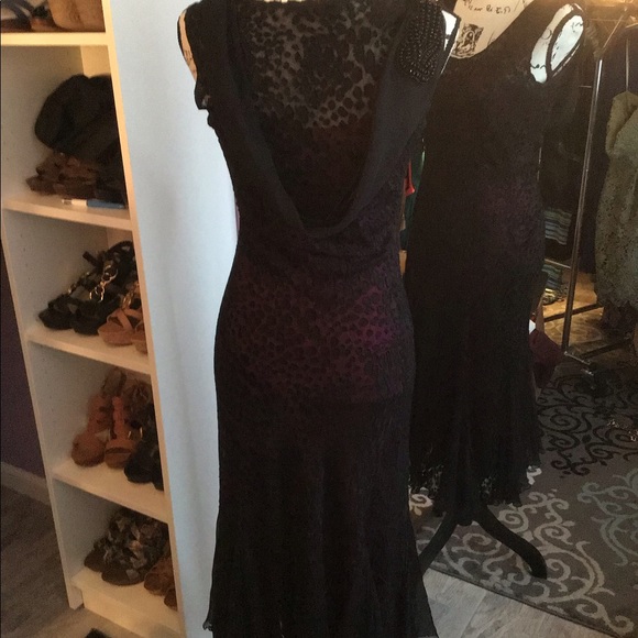 Komarov Black Dress with Pink Slip Small NWT - Picture 5 of 8